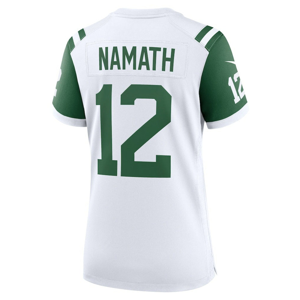 Joe Namath New York Jets Women's Classic Alternate Retired Player Game Jersey White - Nike