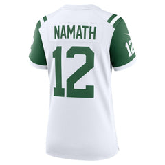 Joe Namath New York Jets Women's Classic Alternate Retired Player Game Jersey White - Nike