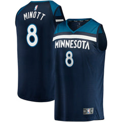 Fanatics - Josh Minott Minnesota Timberwolves Fast Break Player Jersey - Icon Edition - Navy