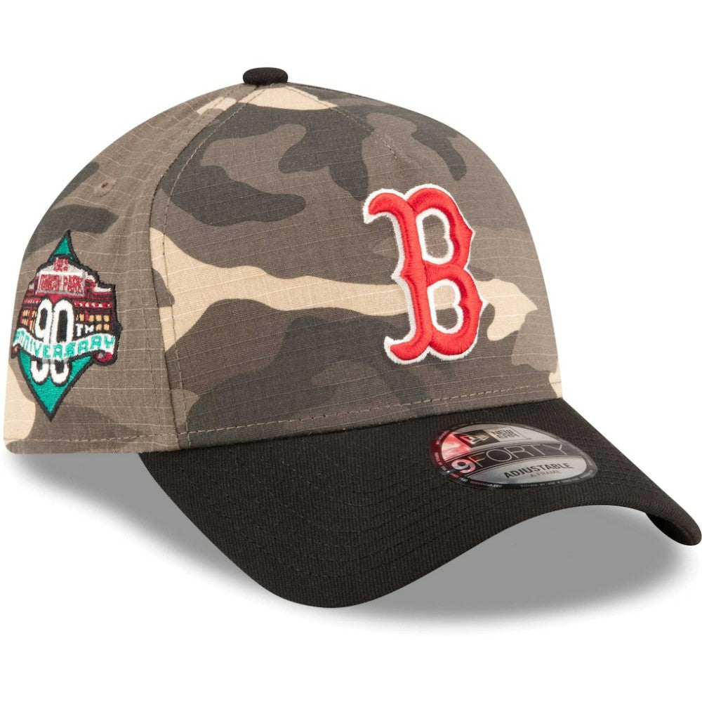 Boston Red Sox New Era Camo Crown A-Frame 9FORTY Adjustable Hat Sale