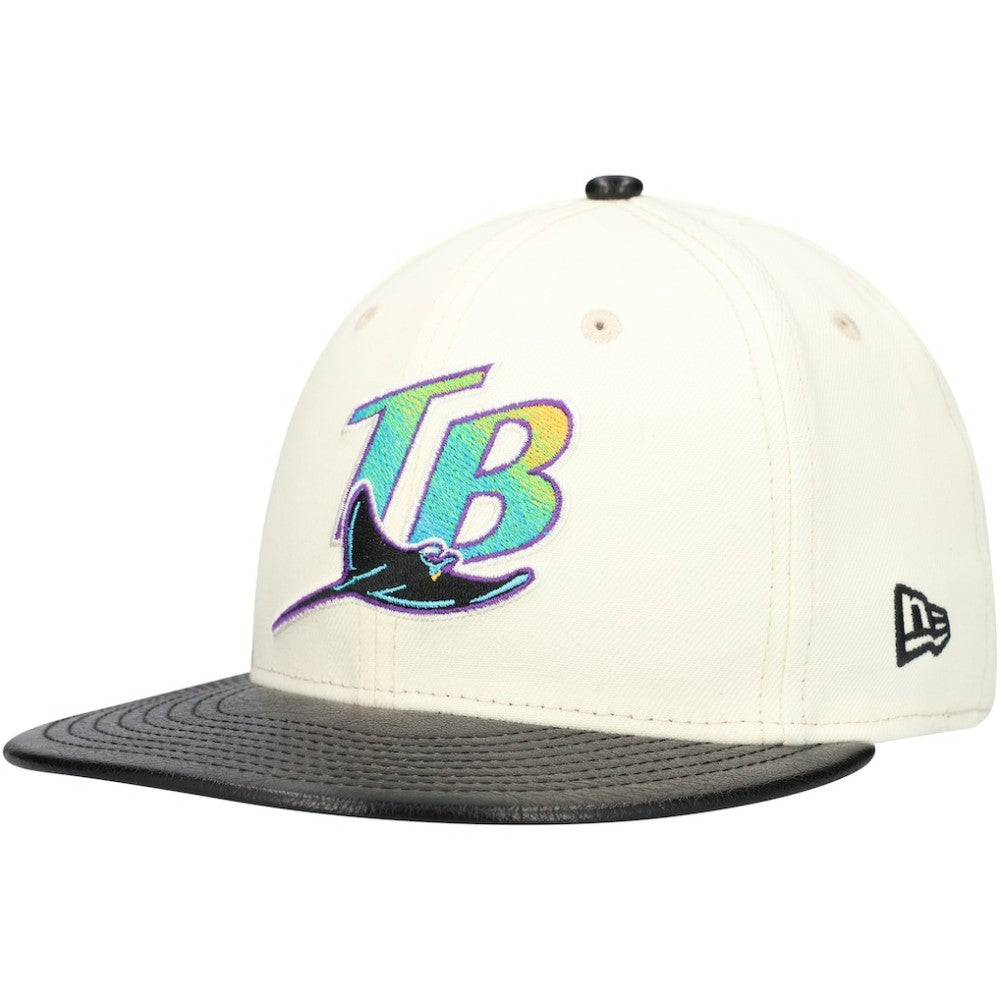 Tampa Bay Rays New Era Game Night Leather Visor 59FIFTY Fitted Hat Online