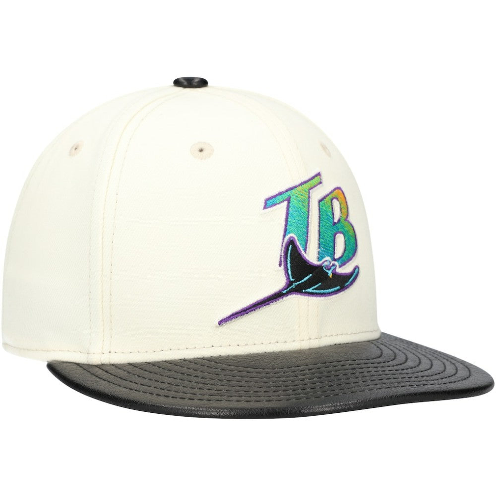 Tampa Bay Rays New Era Game Night Leather Visor 59FIFTY Fitted Hat Online