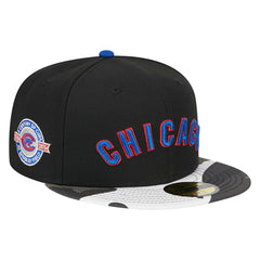 Chicago Cubs New Era Metallic Camo 59FIFTY Fitted Hat Online