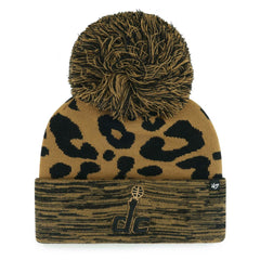 47 brand - Washington Wizards '47 Women's Rosette Cuffed Knit Hat with Pom - Leopard