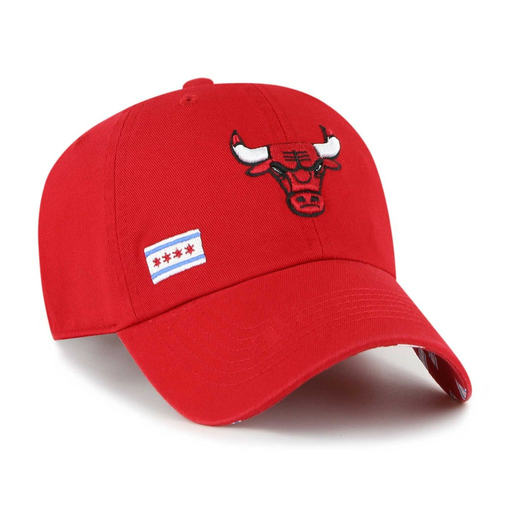 47 brand - Chicago Bulls '47 Women's Confetti Undervisor Clean Up Adjustable Hat - Red