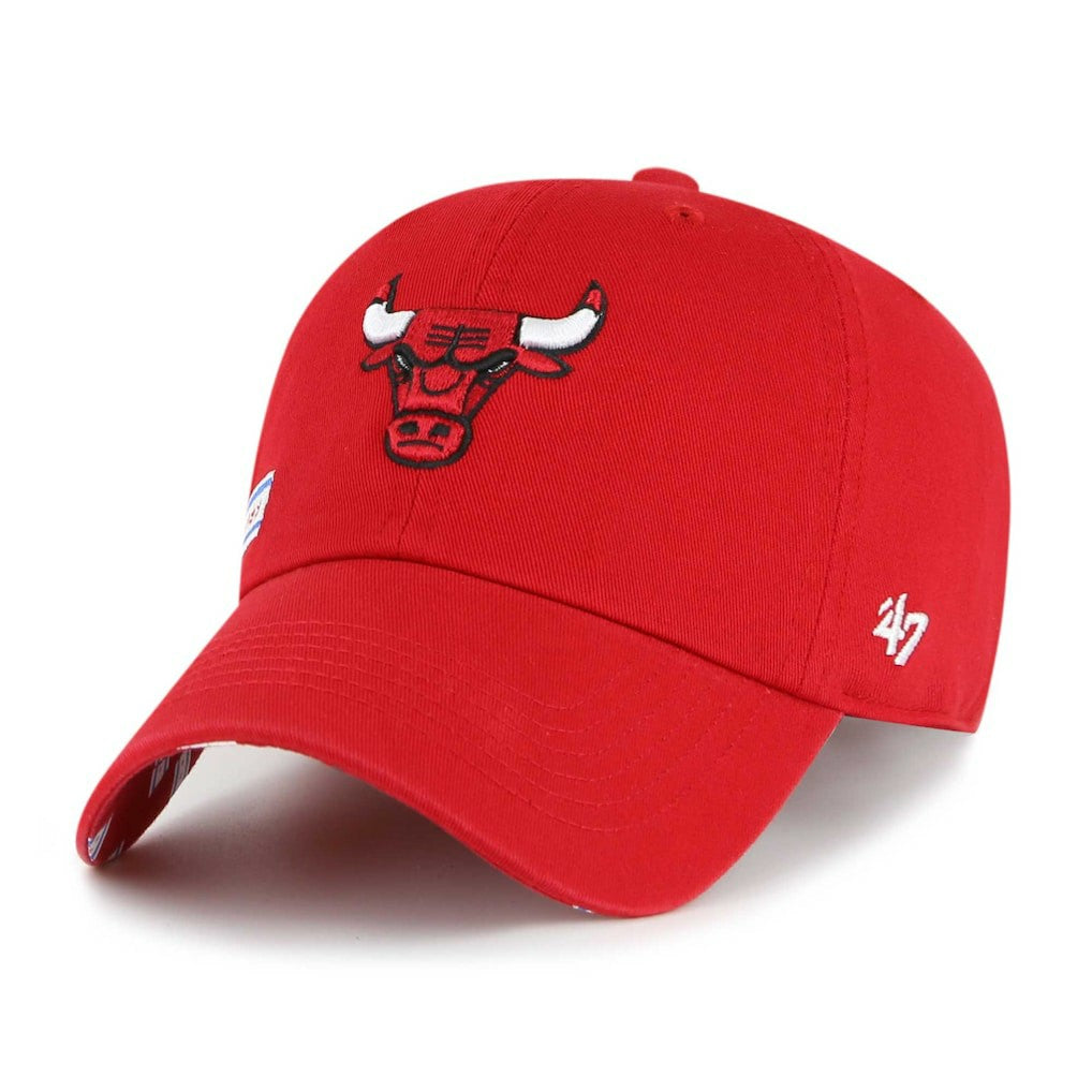 47 brand - Chicago Bulls '47 Women's Confetti Undervisor Clean Up Adjustable Hat - Red