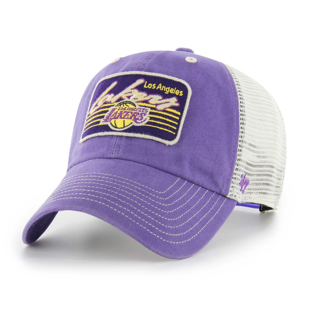 47 brand - Los Angeles Lakers '47 Five Point Patch Clean Up Adjustable Hat - Purple