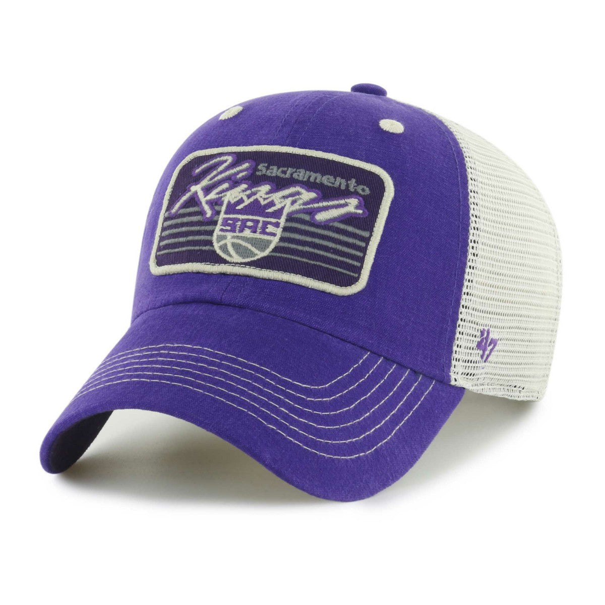 47 brand - Sacramento Kings '47 Five Point Patch Clean Up Adjustable Hat - Purple