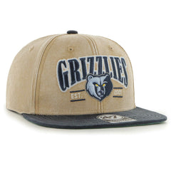 47 brand - Memphis Grizzlies '47 Chilmark Captain Snapback - Khaki/Navy