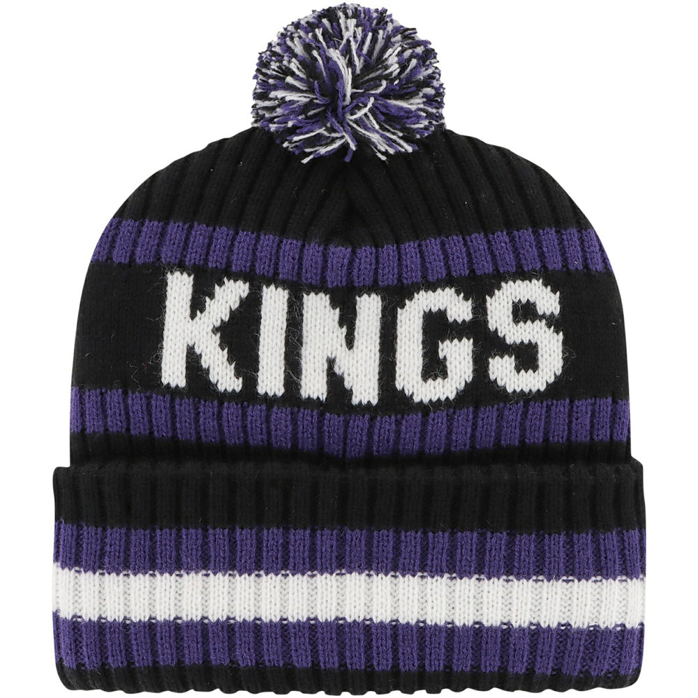 47 brand - Sacramento Kings '47 Bering Cuffed Knit Hat with Pom - Black