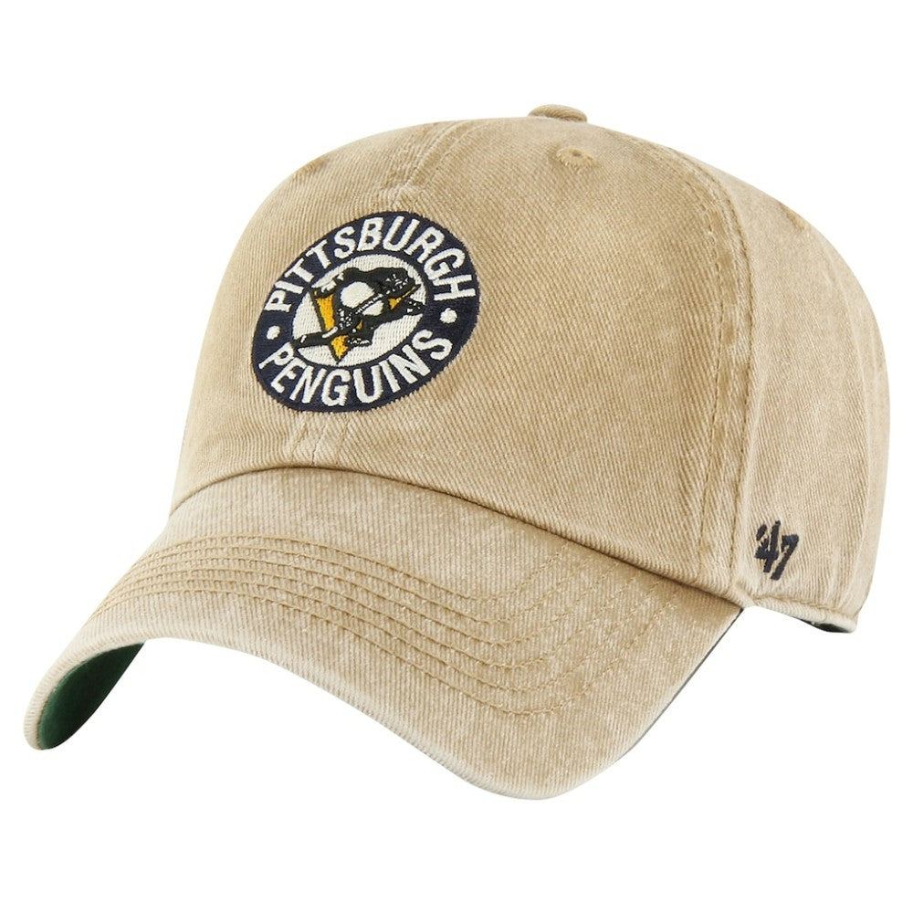 Pittsburgh Penguins '47 Earldor Clean Up Adjustable Hat Khaki