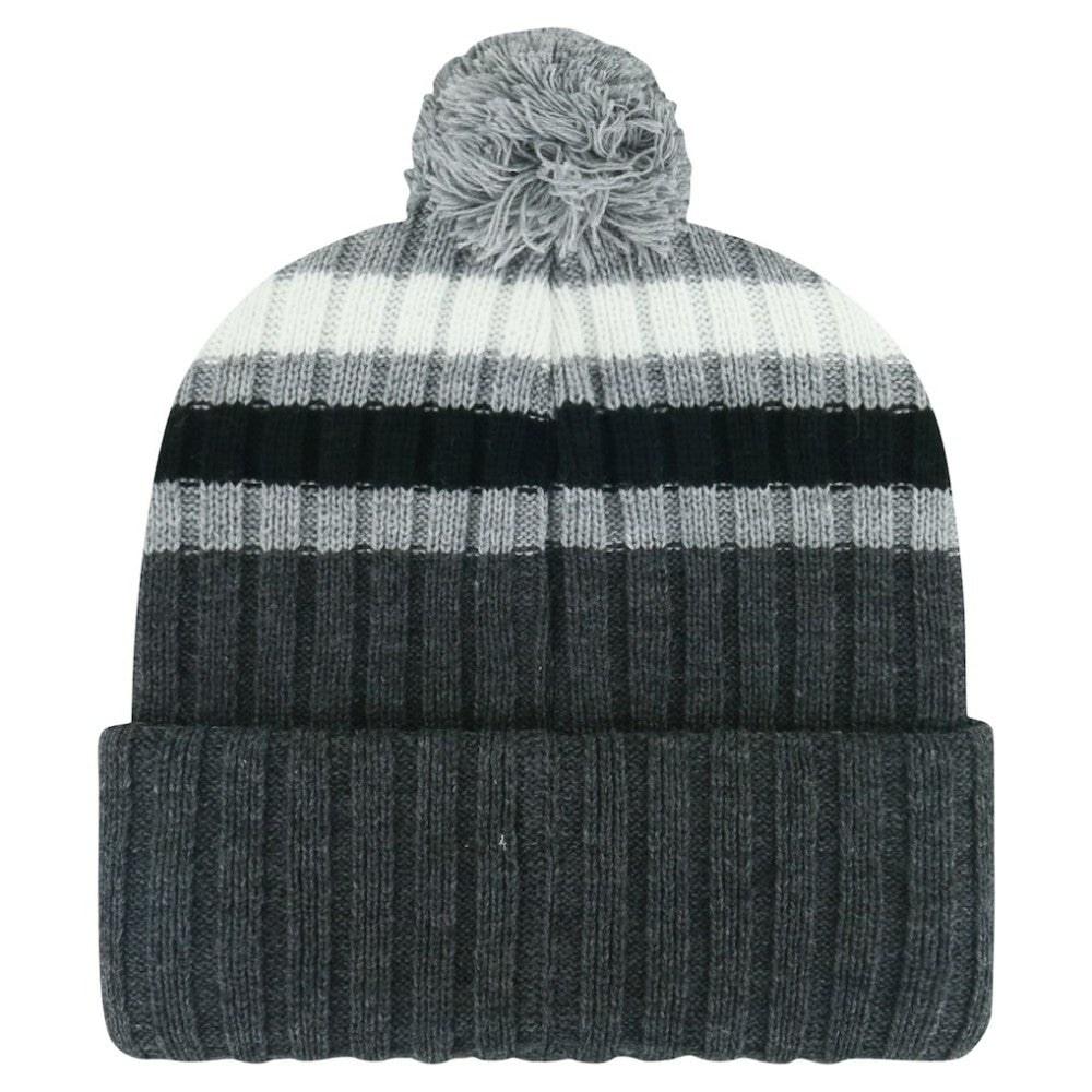 Philadelphia Flyers - '47 Stack Patch Cuffed Knit Hat with Pom Gray