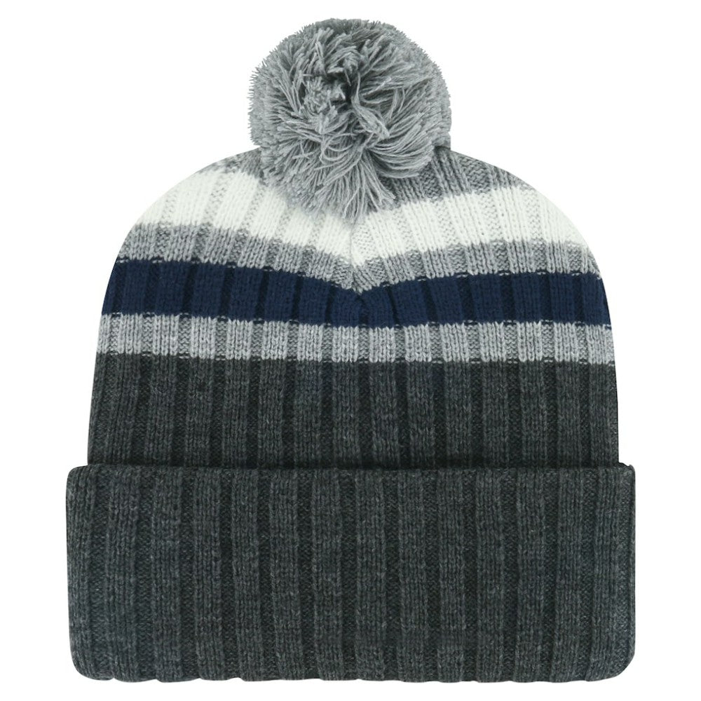 Toronto Maple Leafs - '47 Stack Patch Cuffed Knit Hat with Pom Gray