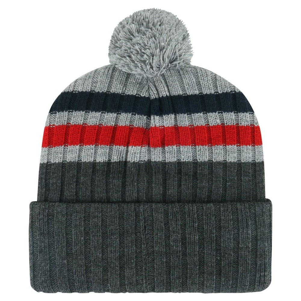 Washington Capitals '47 Stack Patch Cuffed Knit Hat with Pom Gray