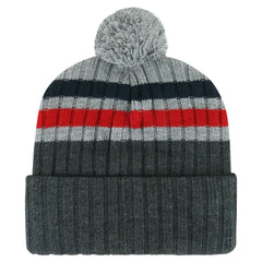 Washington Capitals '47 Stack Patch Cuffed Knit Hat with Pom Gray