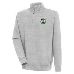 NBA - Boston Celtics Antigua Victory Quarter-Zip Pullover Top - Heather Gray