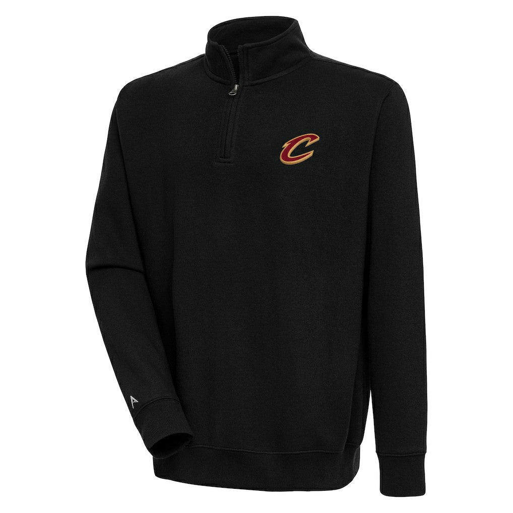 NBA - Cleveland Cavaliers Antigua Victory Quarter-Zip Pullover Top - Black