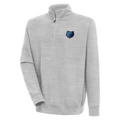 NBA - Memphis Grizzlies Antigua Victory Quarter-Zip Pullover Top - Heather Gray