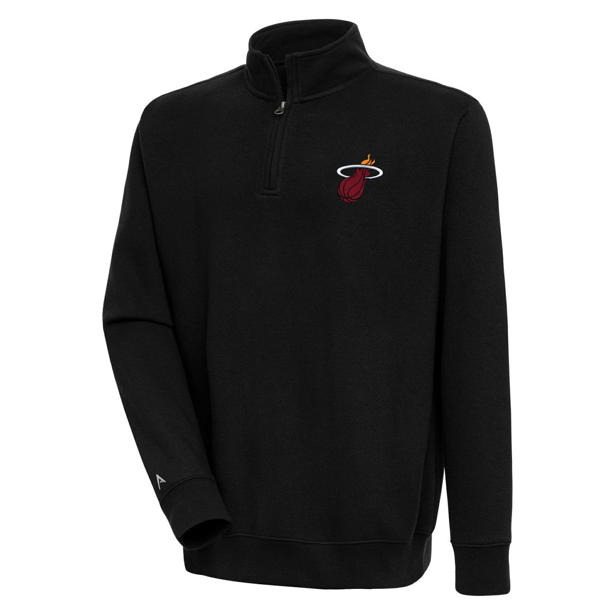 NBA - Miami Heat Antigua Victory Quarter-Zip Pullover Top - Black