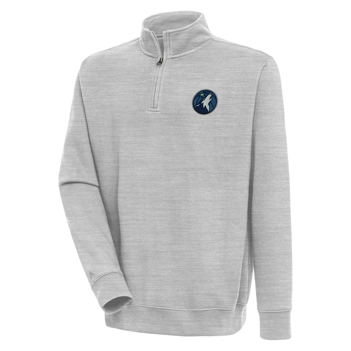 NBA - Minnesota Timberwolves Antigua Victory Quarter-Zip Pullover Top - Heather Gray
