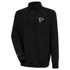 Atlanta Falcons Antigua Victory Quarter-Zip Pullover Top Black - NFL