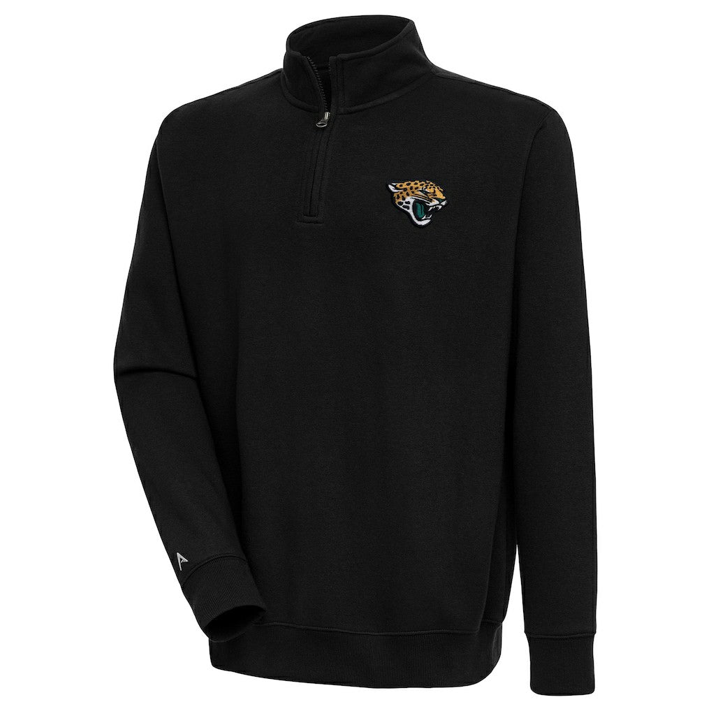 Jacksonville Jaguars Antigua Victory Quarter-Zip Pullover Top Black - NFL