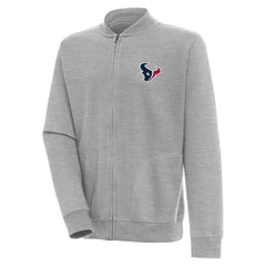 Houston Texans Antigua Victory Full-Zip Jacket Heather Gray - NFL