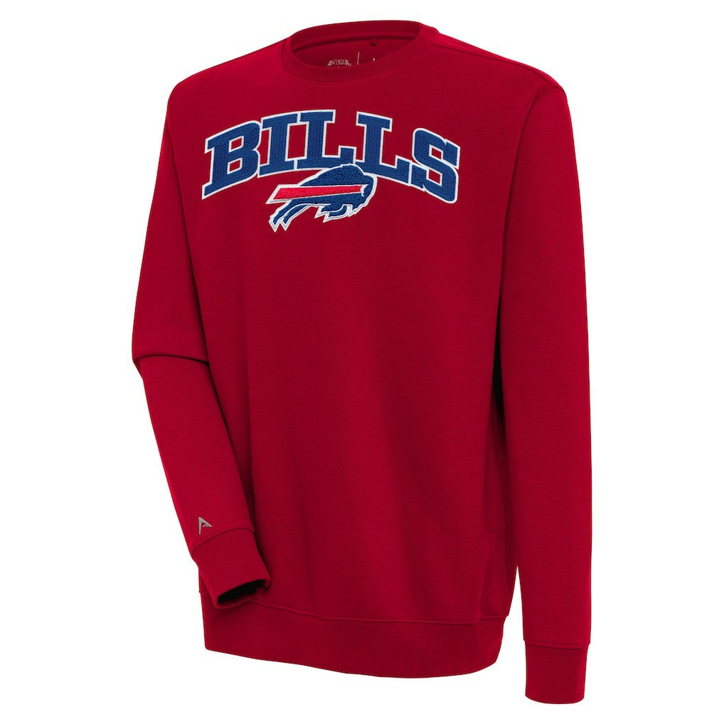 Buffalo Bills Antigua Victory Chenille Pullover Sweatshirt Red - NFL