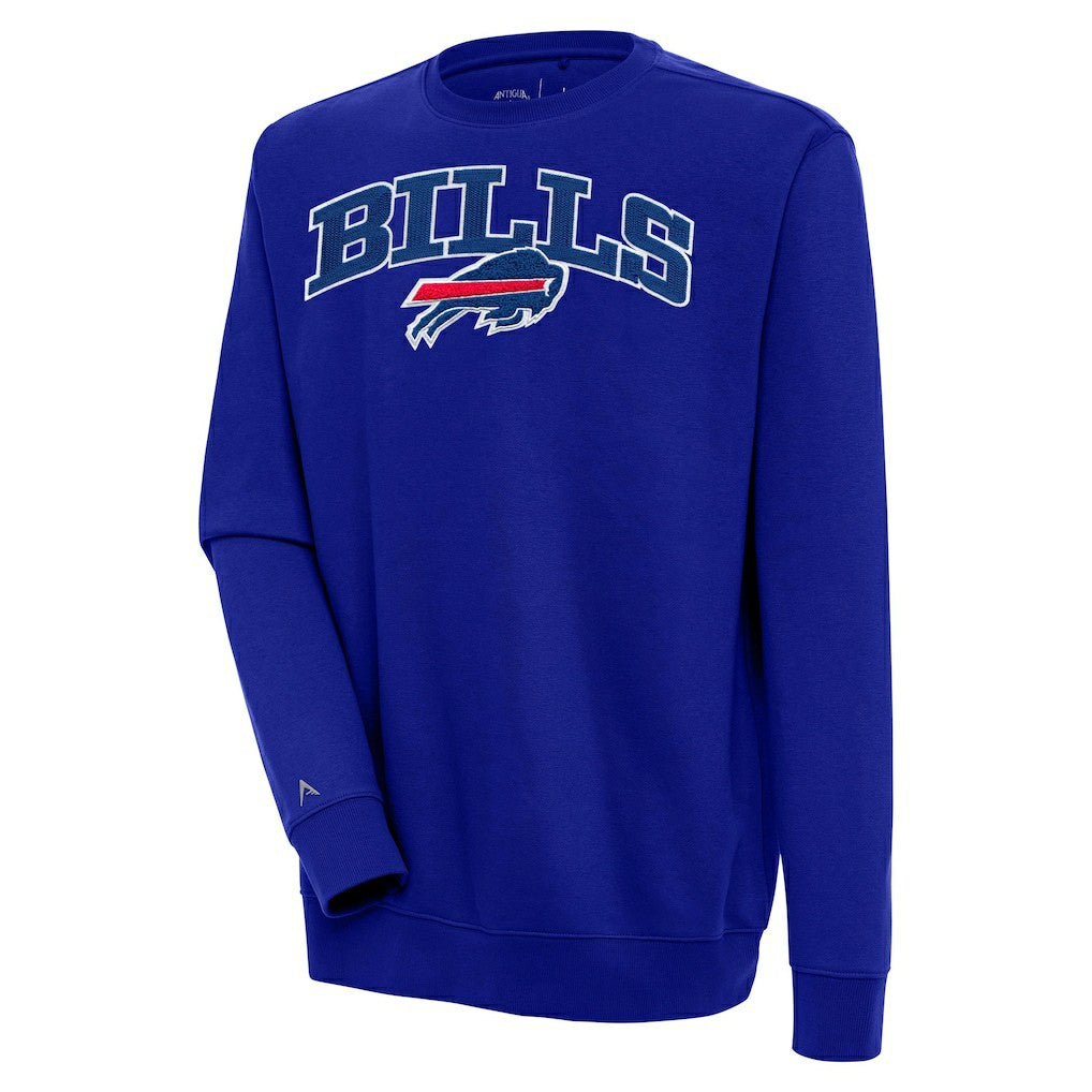 Buffalo Bills Antigua Victory Chenille Pullover Sweatshirt Royal - NFL