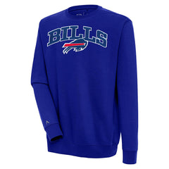 Buffalo Bills Antigua Victory Chenille Pullover Sweatshirt Royal - NFL