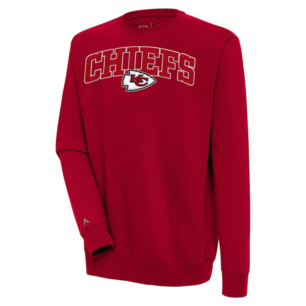 Kansas City Chiefs Antigua Victory Chenille Pullover Sweatshirt Red - NFL