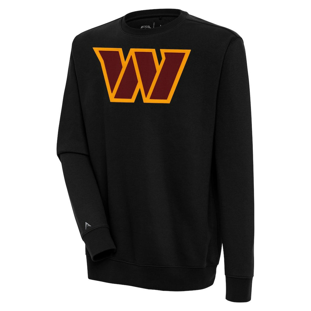 Washington Commanders Antigua Victory Chenille Pullover Sweatshirt Black - NFL