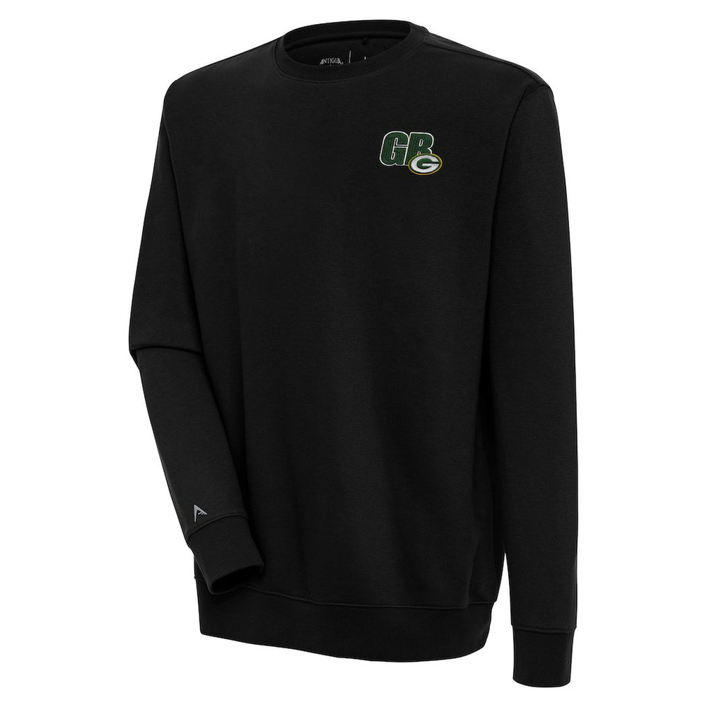 Green Bay Packers Antigua Victory Pullover Sweatshirt Black - NFL