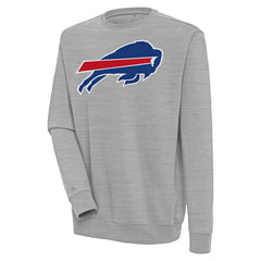 Buffalo Bills Antigua Victory Pullover Sweatshirt Heather Gray - NFL