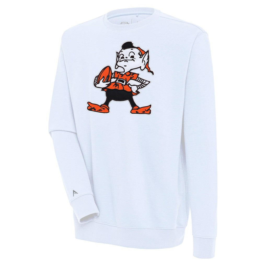Cleveland Browns Antigua Victory Pullover Sweatshirt White - NFL