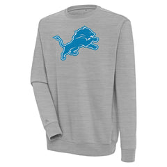 Detroit Lions Antigua Victory Pullover Sweatshirt Heather Gray - NFL