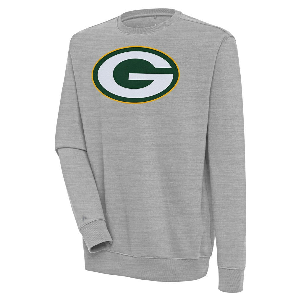 Green Bay Packers Antigua Victory Pullover Sweatshirt Heather Gray - NFL