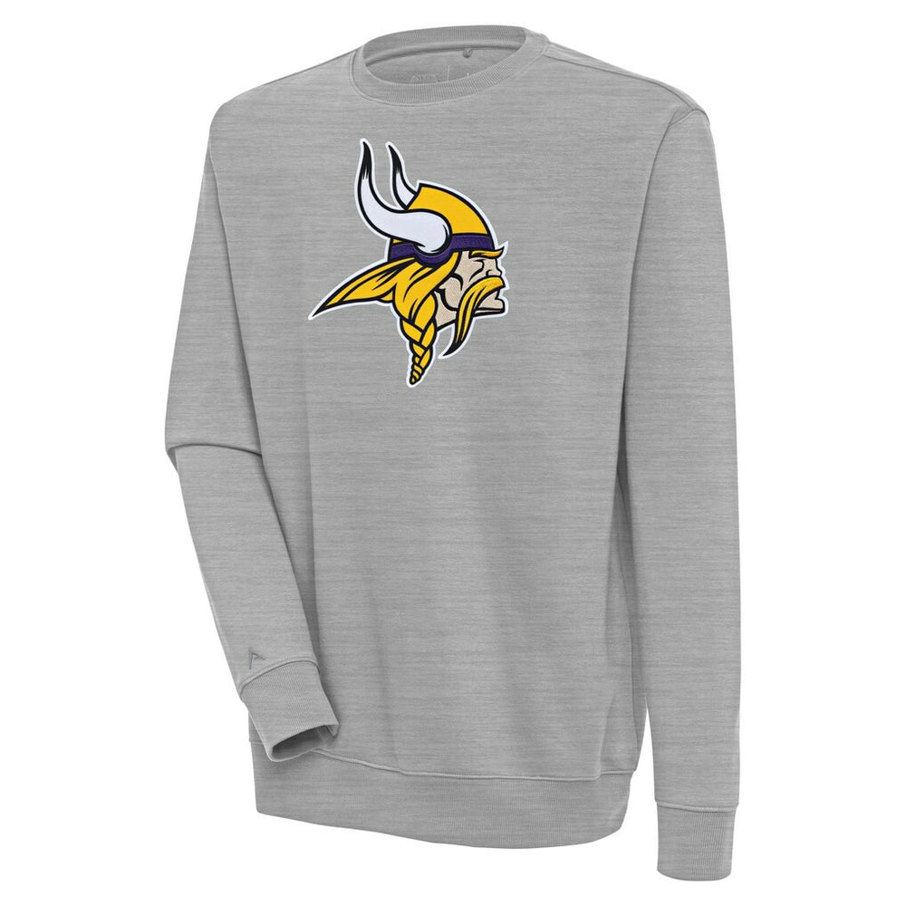 Minnesota Vikings Antigua Victory Pullover Sweatshirt Heather Gray - NFL