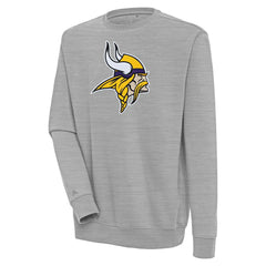 Minnesota Vikings Antigua Victory Pullover Sweatshirt Heather Gray - NFL
