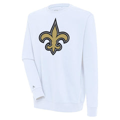 New Orleans Saints Antigua Victory Pullover Sweatshirt White - NFL