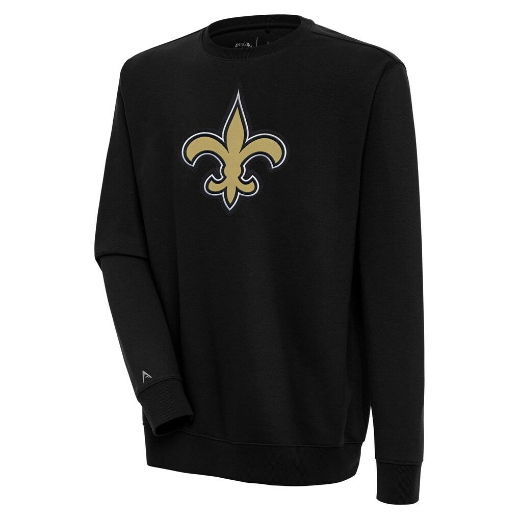 New Orleans Saints Antigua Victory Pullover Sweatshirt Black - NFL