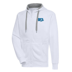 Detroit Lions Antigua Victory Full-Zip Hoodie White - NFL