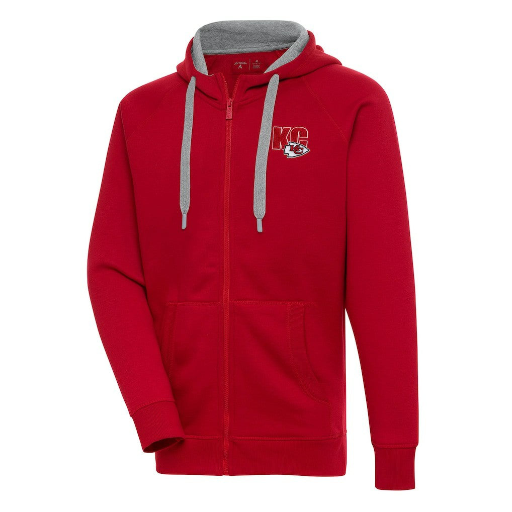 Kansas City Chiefs Antigua Victory Full-Zip Hoodie Red - NFL