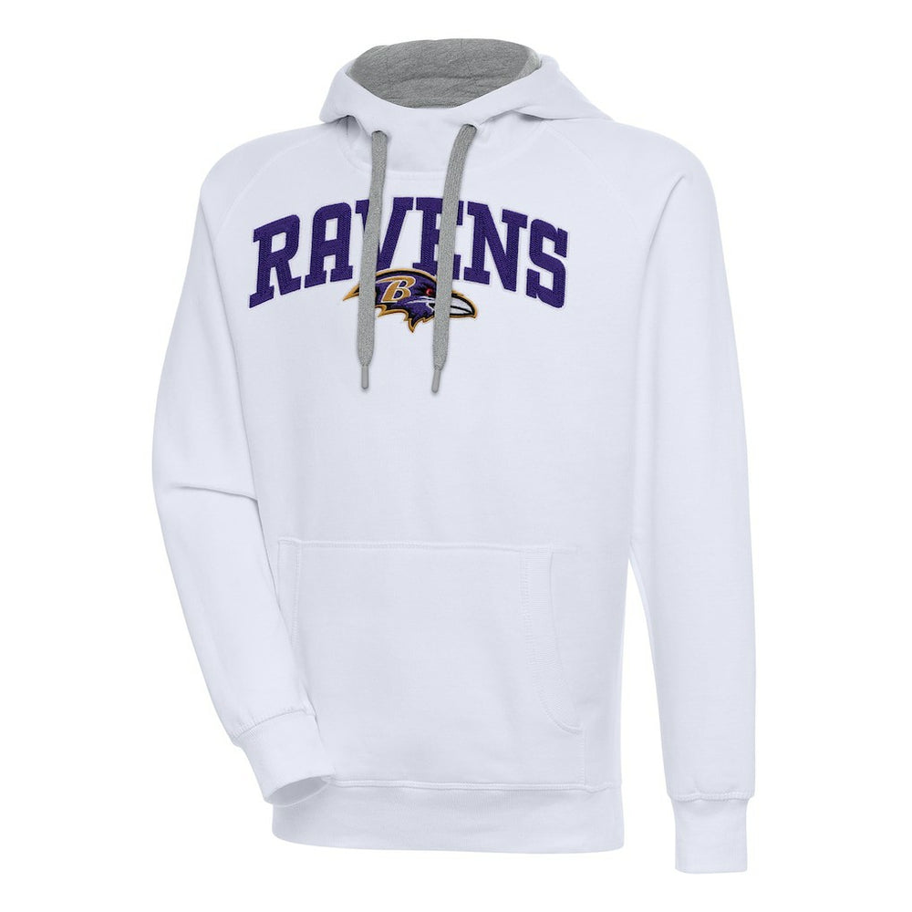 Baltimore Ravens Antigua Victory Pullover Hoodie White - NFL