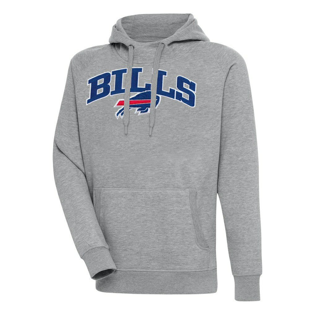 Buffalo Bills Antigua Victory Pullover Hoodie Heather Gray - NFL