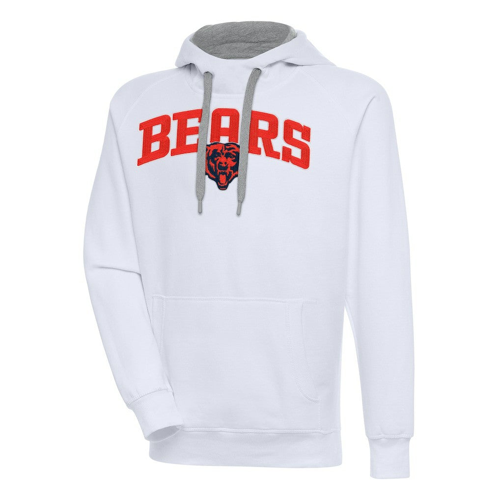 Chicago Bears Antigua Victory Pullover Hoodie White - NFL