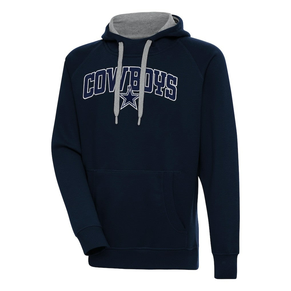 Dallas Cowboys Antigua Victory Pullover Hoodie Navy - NFL