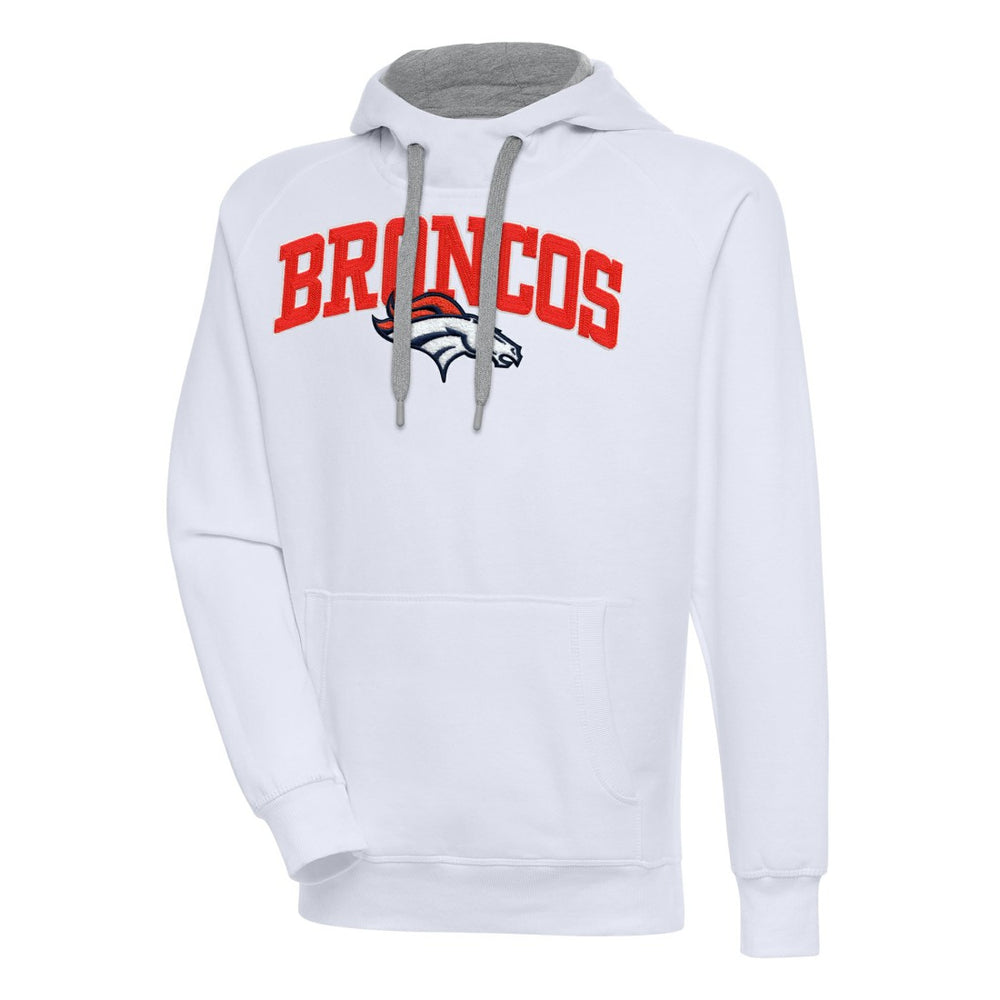 Denver Broncos Antigua Victory Pullover Hoodie White - NFL