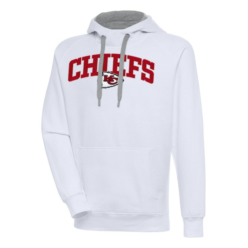 Kansas City Chiefs Antigua Victory Pullover Hoodie White - NFL