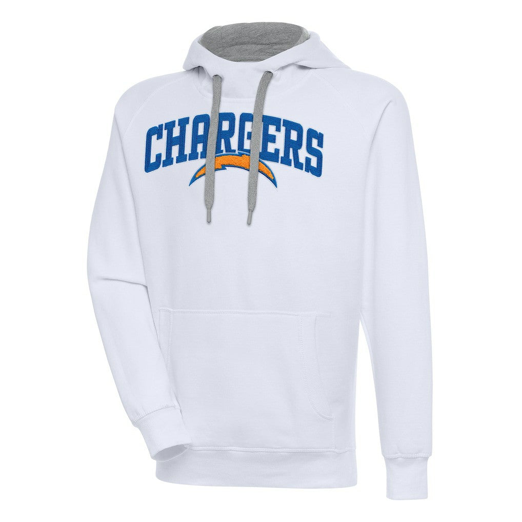 Los Angeles Chargers Antigua Victory Pullover Hoodie White - NFL
